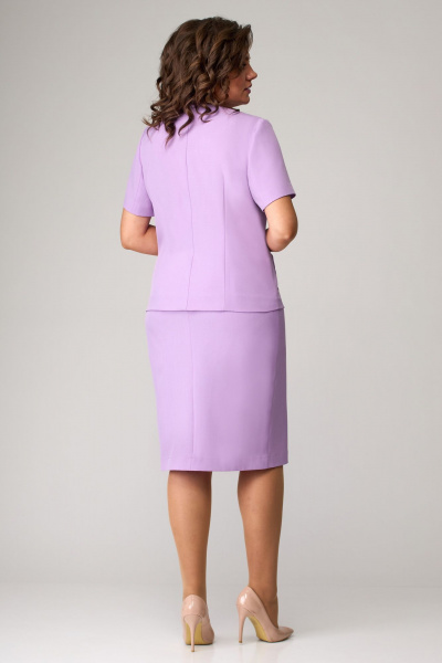 Жакет, юбка Мишель стиль 1057-1 лиловый - фото 2