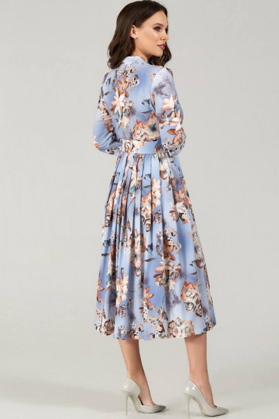 Платье Teffi Style L-1425 голубой - фото 2