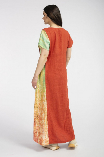 Платье FASHION CENTRE Л-3463.1 рыжий - фото 4