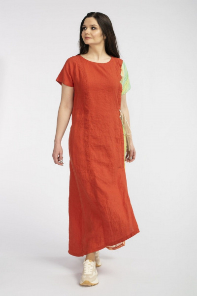 Платье FASHION CENTRE Л-3463.1 рыжий - фото 3
