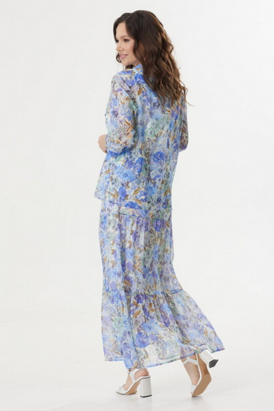 Блуза, топ, юбка Магия моды 2418 цветы - фото 2