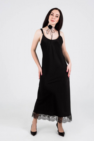 Платье Legend Style D-052 черный - фото 1