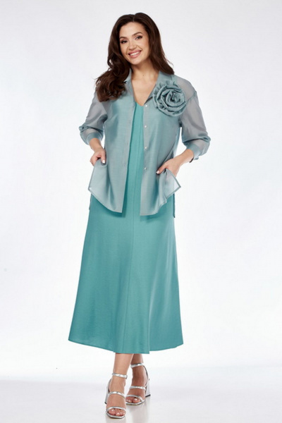 Блуза, платье Магия моды 2431 бирюза - фото 1