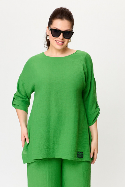 Блуза, брюки Anastasia 1102 ярко-зеленый - фото 16