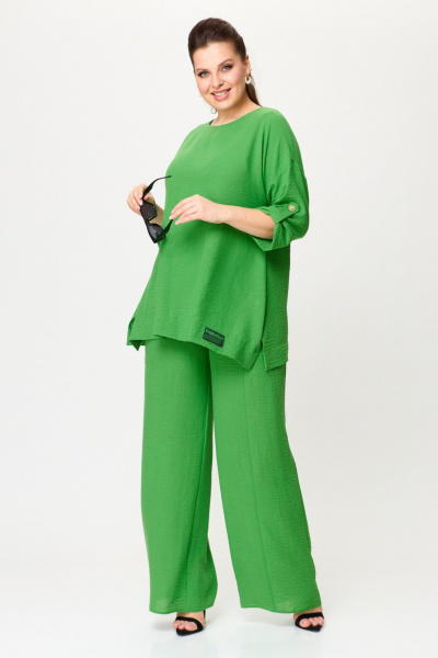 Блуза, брюки Anastasia 1102 ярко-зеленый - фото 10