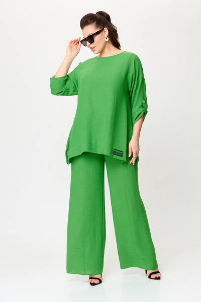 Блуза, брюки Anastasia 1102 ярко-зеленый - фото 9