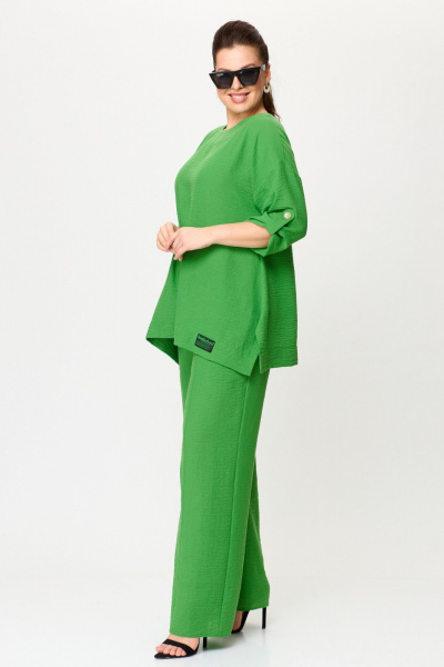 Блуза, брюки Anastasia 1102 ярко-зеленый - фото 6