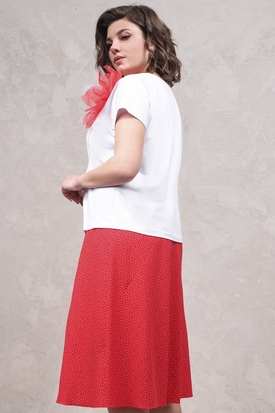 Майка, юбка Avanti 1638 красный-белый - фото 5