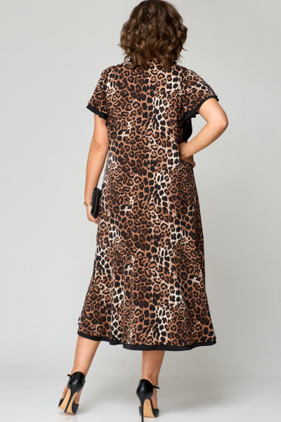 Платье EVA GRANT 7223 леопард+принт - фото 6
