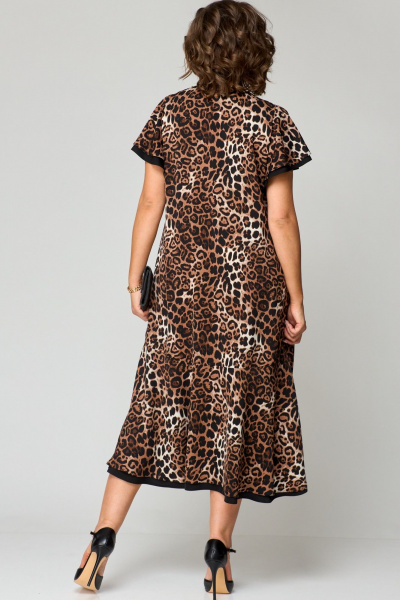Платье EVA GRANT 7223 леопард+принт - фото 5
