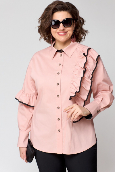 Блуза EVA GRANT 7136-1 нюдовый - фото 1