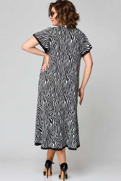 Платье EVA GRANT 7223 зебра+принт - фото 9