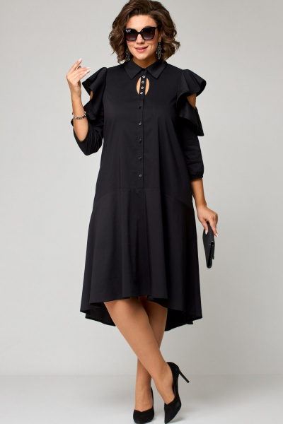 Платье EVA GRANT 7299 черный - фото 5