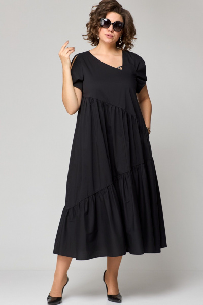 Платье EVA GRANT 7303 черный - фото 16