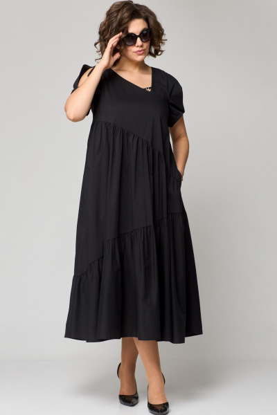 Платье EVA GRANT 7303 черный - фото 15