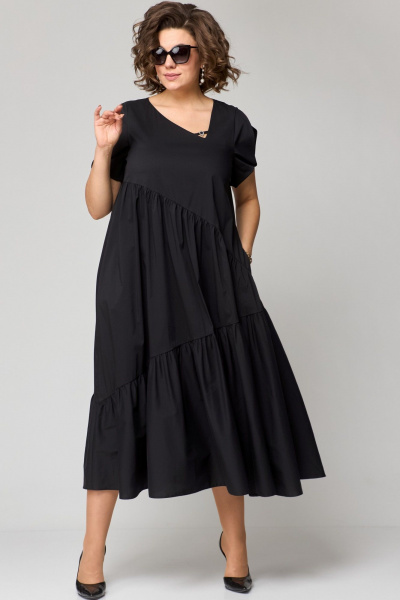 Платье EVA GRANT 7303 черный - фото 14