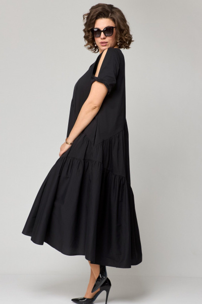 Платье EVA GRANT 7303 черный - фото 6