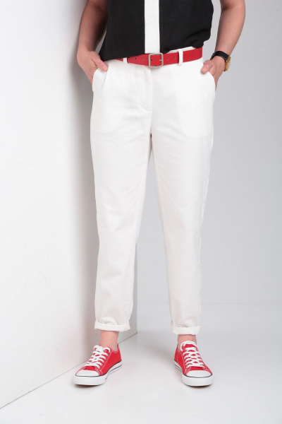 Блуза, брюки Ma Vie М650 белый,черный - фото 13