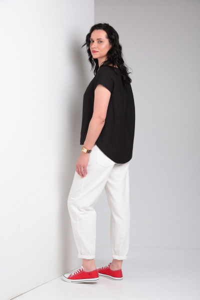 Блуза, брюки Ma Vie М650 белый,черный - фото 6