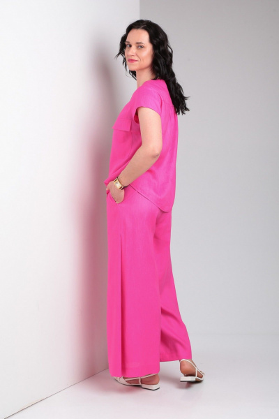Блуза, брюки Ma Vie М656 ярко-розовый - фото 10