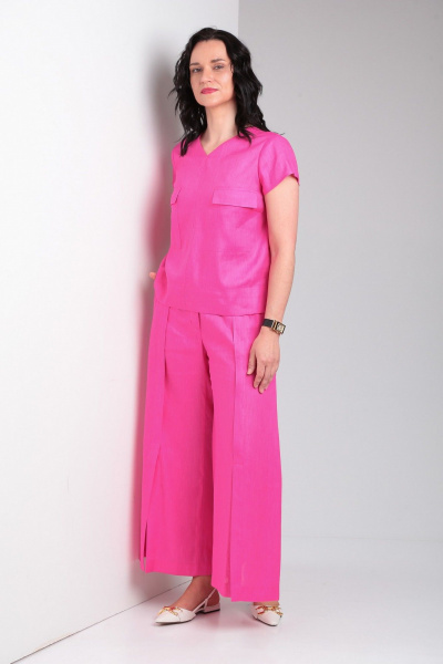 Блуза, брюки Ma Vie М656 ярко-розовый - фото 3