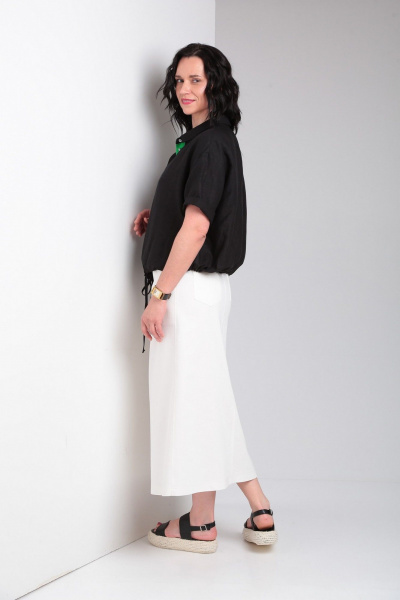 Блуза, юбка Ma Vie М659 белый,черный - фото 13