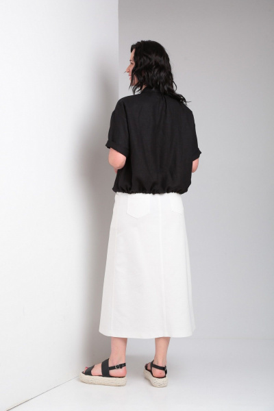 Блуза, юбка Ma Vie М659 белый,черный - фото 12