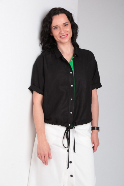 Блуза, юбка Ma Vie М659 белый,черный - фото 3