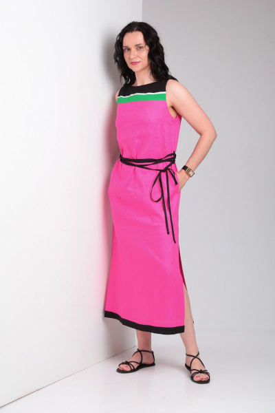 Платье Ma Vie М660 ярко-розовый - фото 5
