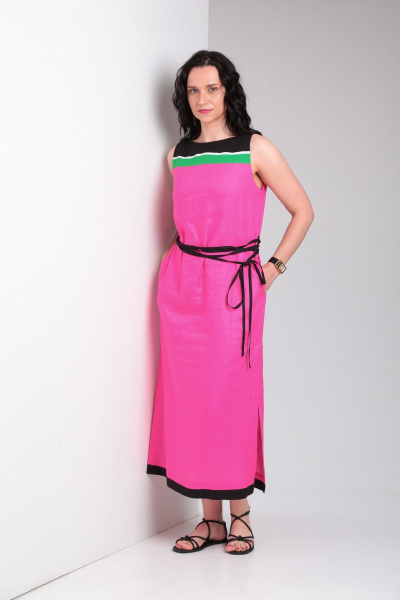 Платье Ma Vie М660 ярко-розовый - фото 4