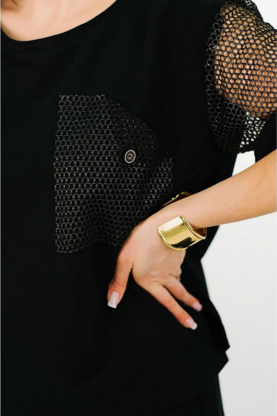 Блуза, брюки MONA STYLE FASHION&DESIGN 24018 черный - фото 12