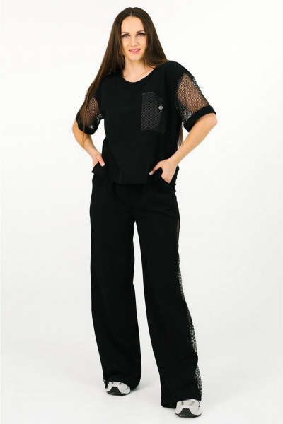 Блуза, брюки MONA STYLE FASHION&DESIGN 24018 черный - фото 7