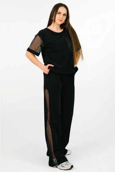Блуза, брюки MONA STYLE FASHION&DESIGN 24018 черный - фото 3