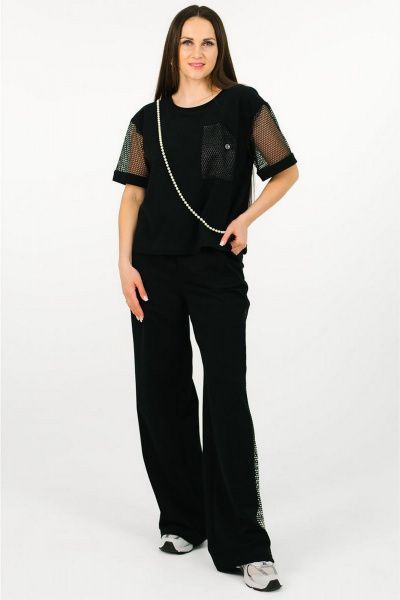 Блуза, брюки MONA STYLE FASHION&DESIGN 24018 черный - фото 1