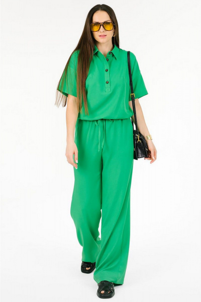 Блуза, брюки MONA STYLE FASHION&DESIGN 24062 зеленый - фото 7