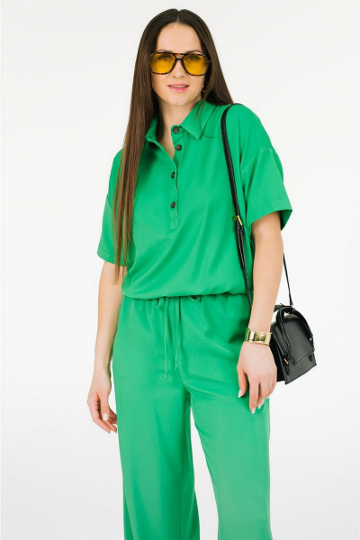 Блуза, брюки MONA STYLE FASHION&DESIGN 24062 зеленый - фото 5