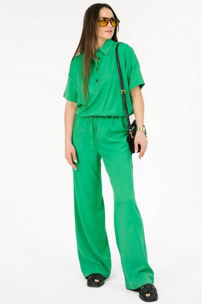 Блуза, брюки MONA STYLE FASHION&DESIGN 24062 зеленый - фото 3