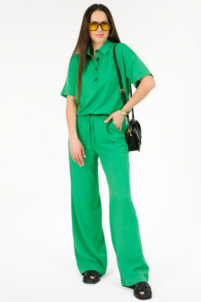 Блуза, брюки MONA STYLE FASHION&DESIGN 24062 зеленый - фото 1