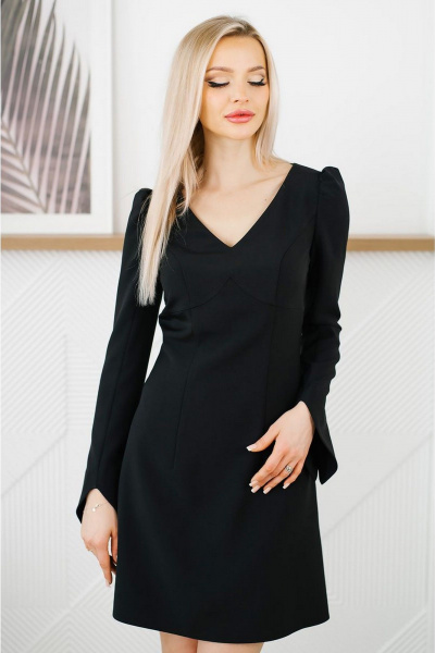 Платье MONA STYLE FASHION&DESIGN 23033 черный - фото 4