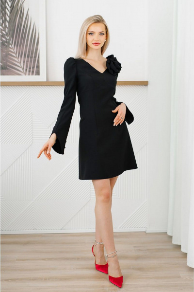 Платье MONA STYLE FASHION&DESIGN 23033 черный - фото 1