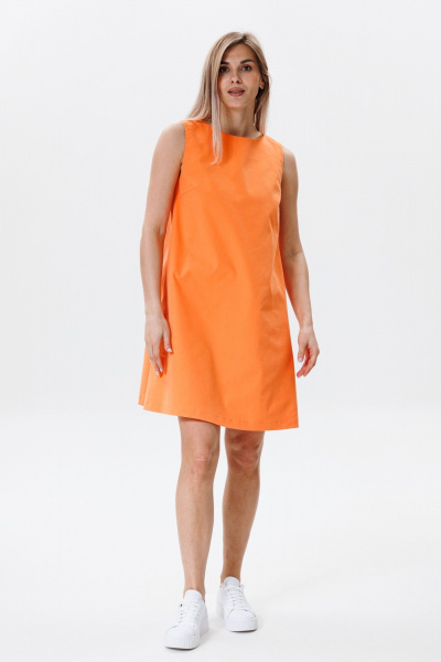 Платье FAMA F13-03О оранжевый - фото 1