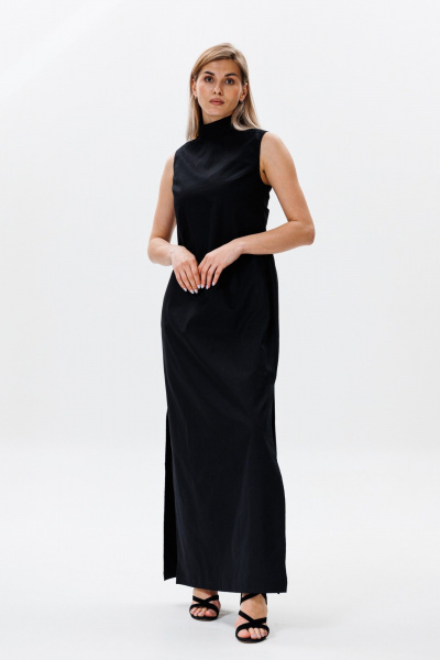Платье FAMA F12-03BL чёрный - фото 1