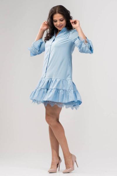 Платье Amelia Lux - Kelen 417-20 голубой - фото 3