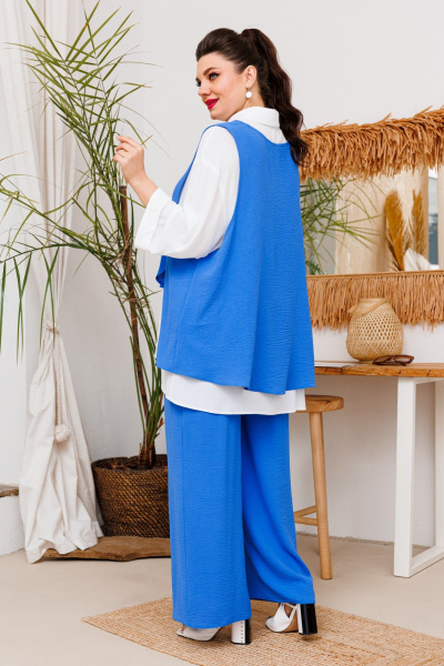 Блуза, брюки, жилет Romanovich Style 3-2510 голубой - фото 5