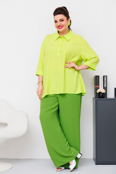 Блуза, брюки, жилет Romanovich Style 3-2510 салатовый - фото 1