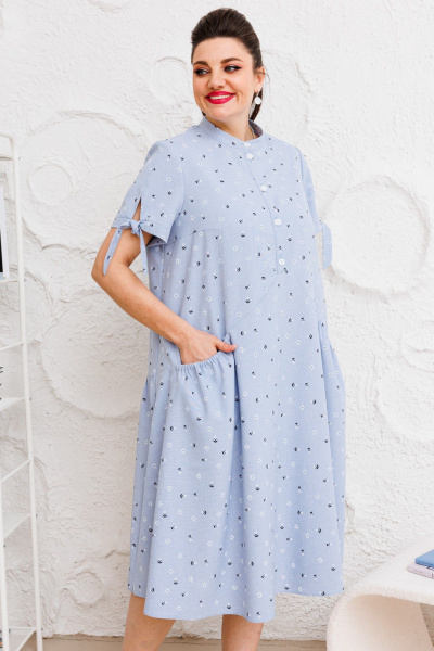 Платье Romanovich Style 1-2526Г голубой - фото 5