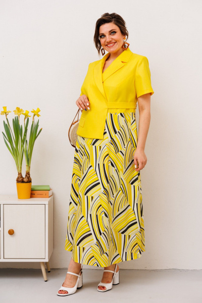 Платье Romanovich Style 1-2468К жёлтый - фото 5