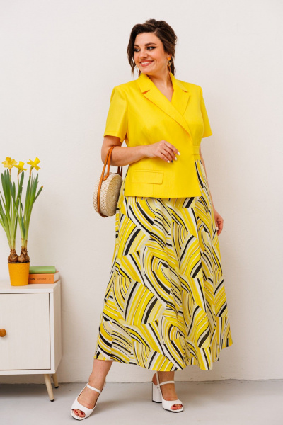 Платье Romanovich Style 1-2468К жёлтый - фото 4