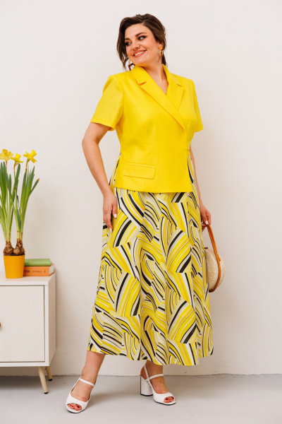 Платье Romanovich Style 1-2468К жёлтый - фото 3