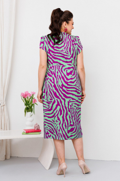 Платье Romanovich Style 1-2532 салат/фиолет - фото 5